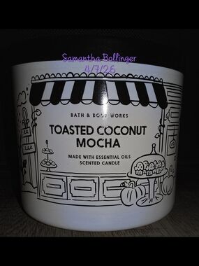 Bath & Body Works 3-Wick Candle Toasted Coconut Mocha